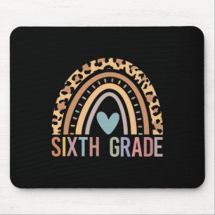 Sixth Grade Rainbow Girls Boys Teacher Team 6th Gr Mouse Pad