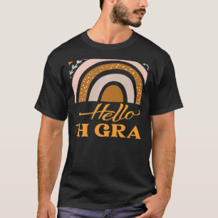 Sixth Grade Rainbow Hello 6th Grade Back to School T-Shirt