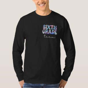 Sixth Grade Team Groovy Back to School Cute Teache T-Shirt