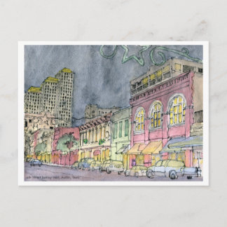 Sixth Street looking West, Austin, Texas Postcard