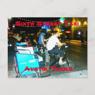 Sixth Street Taxi Post card