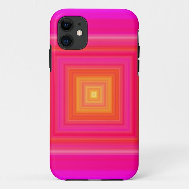Sixties Gradient - Pink Blue Purple Orange Yellow Case-Mate iPhone Case (Back)