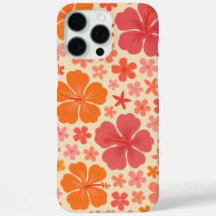 Sixties Hawaiian hibiscus pattern iPhone 16 Pro Max Case