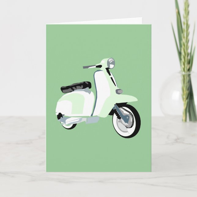 Sixties Mod Scooter Card (Front)