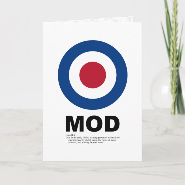 Sixties Mod Target Card (Front)