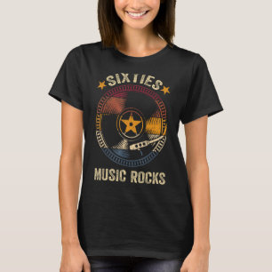 Sixties Music Rocks Retro 60s Vinyl Record 60's Mu T-Shirt