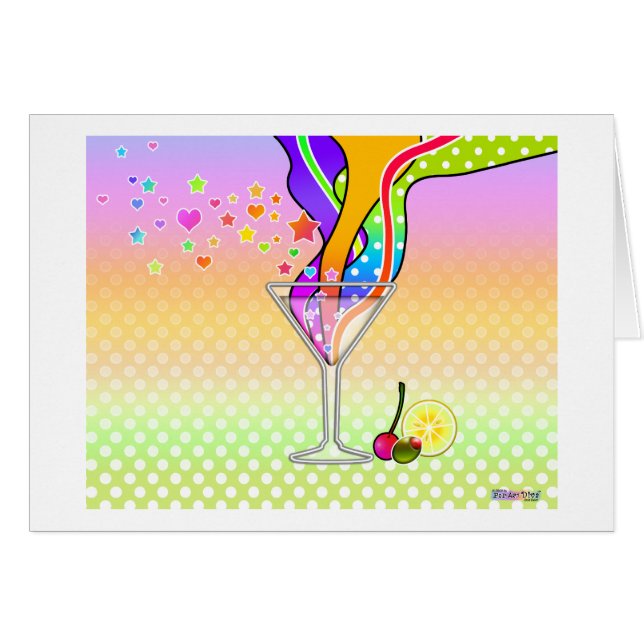 SIXTIES POP ART STYLE MARTINI (Front Horizontal)