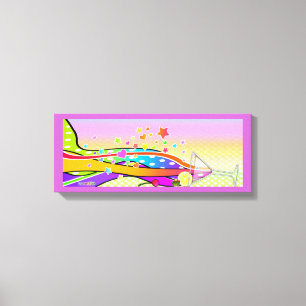 SIXTIES POP ART STYLE MARTINI CANVAS PRINT