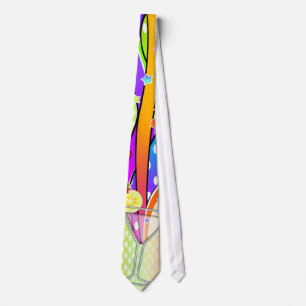 SIXTIES POP ART STYLE MARTINI TIE