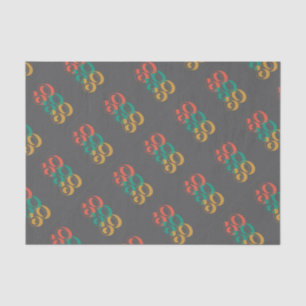 Sixties retro grey tissue paper