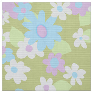 Sixties vintage flowers fabric
