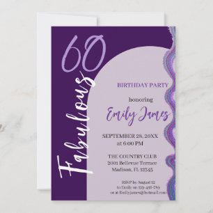 Sixty 60th Birthday Invitation For Woman