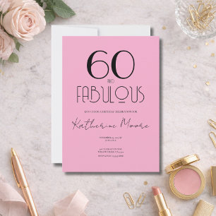 Sixty and Fabulous 60th Birthday Party  Invitation