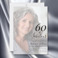 Sixty and Fabulous Photo 60th Birthday Party