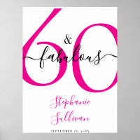Sixty and Fabulous Pink 60th Birthday Party