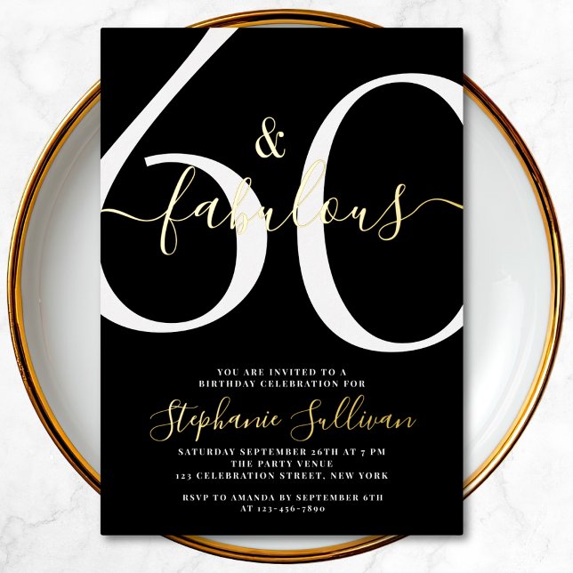 Sixty and Fabulous Script 60th Birthday Party  (Creator Uploaded)