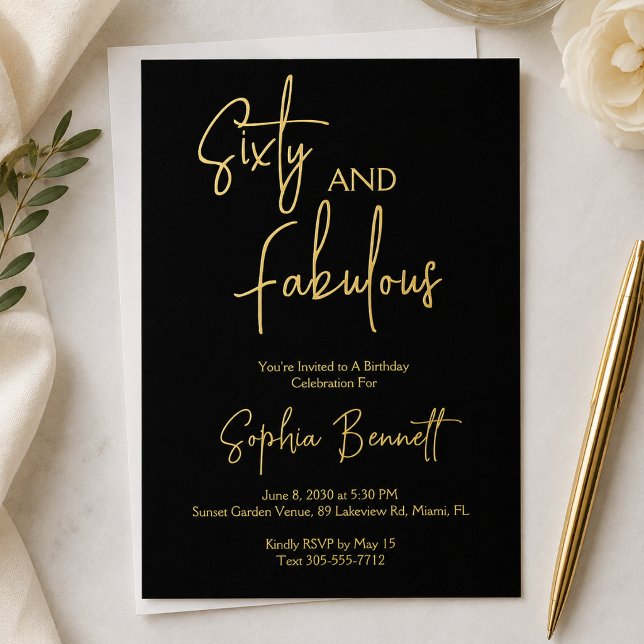 Sixty and Fabulous Script 60th Birthday Party (Creator Uploaded)