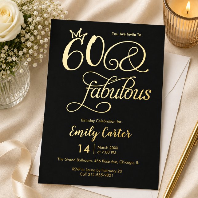 Sixty and Fabulous Script 60th Birthday Party  (Creator Uploaded)