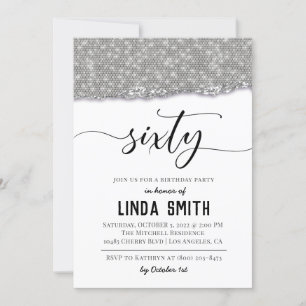 Sixty Diamond Birthday Invitation