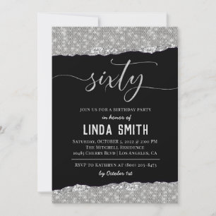 Sixty Diamond Birthday Invitation