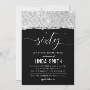 Sixty Diamond Birthday Invitation