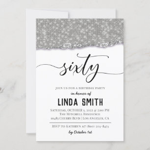 Sixty Diamond Birthday Invitation
