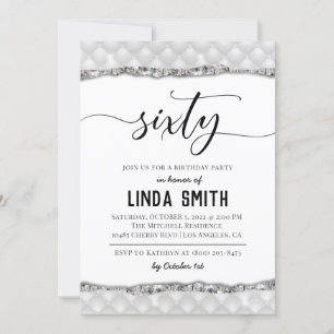 Sixty Diamond Birthday Invitation
