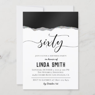 Sixty Diamond Birthday Invitation
