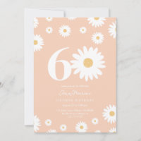 Sixty Years Retro Flower Pattern Birthday