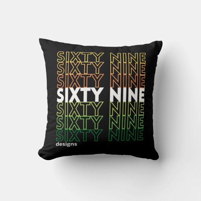 "SIXTYNINE DESIGNS" logo     Cushion (Front)