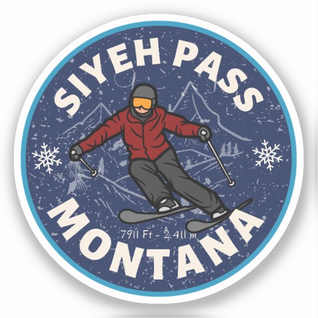 siyeh pass montana skiing trails (Front)