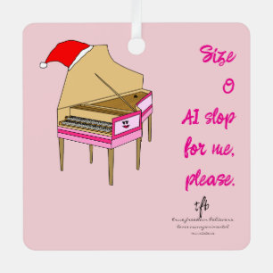 Size 0 AI Slop Christmas Metal Tree Decoration
