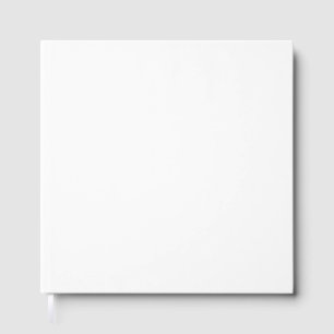 Size: 12" x 12", NullValue, Paper: Blank White 70 Guest Book