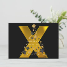 Size: 5" x 7"  Merry Christmas "X" Card