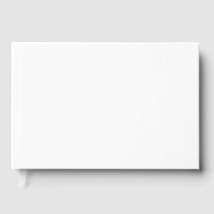 Size: 9" x 6", NullValue, Paper: Blank White 70 lb Guest Book