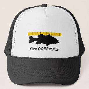 "Size Does Matter" - Funny bass fishing Trucker Hat