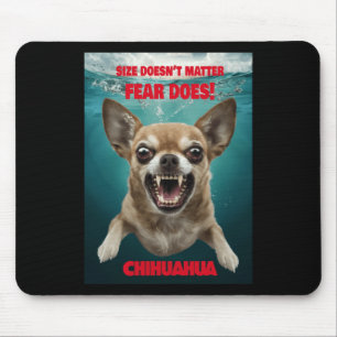 Size Doesn't ...fear Does! Sticker Mouse Pad