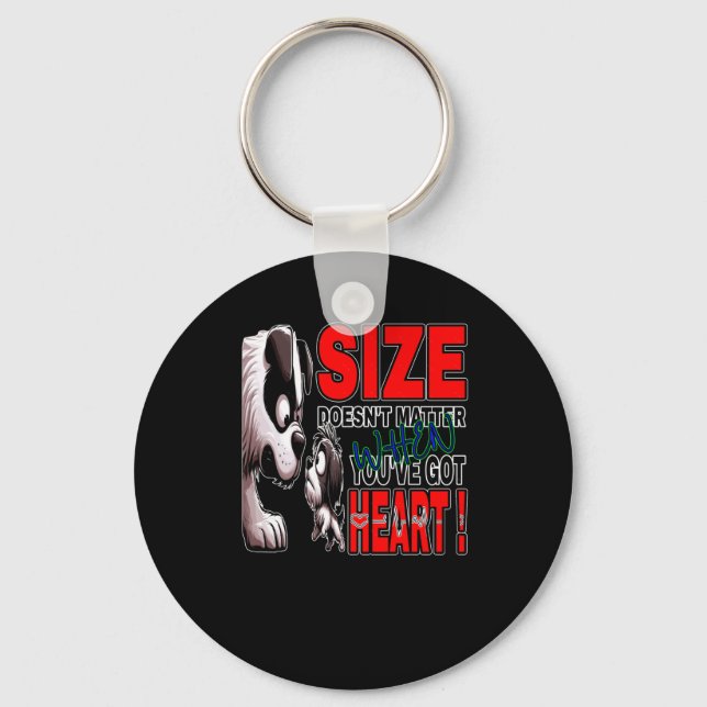 Size Doesn't Sticker  Key Ring (Front)