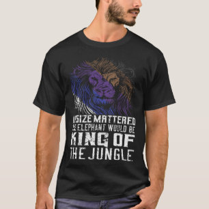 Size Dont Matter Cool Lion Jiu Jitsu T-Shirt