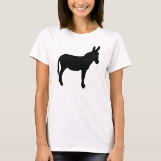 Size M Ladies plain white tshirt with donkey logo