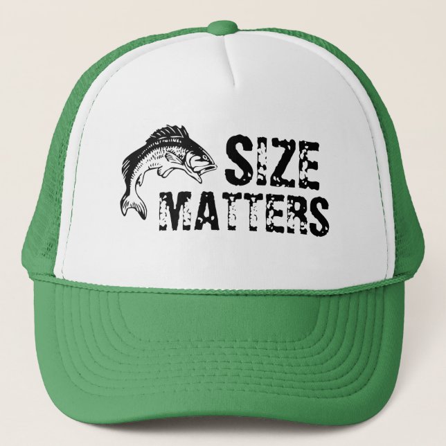 Size Matters Bass Fishing Hat (Front)