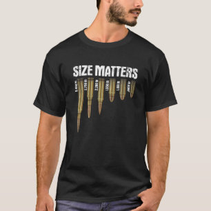Size Matters Different Calibre Bullets Retro Vinta T-Shirt