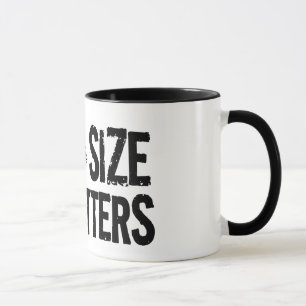 Size Matters! Funny Fishing Design Mug