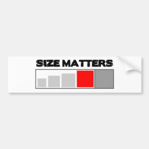 Size Matters - Geocaching Stuff Bumper Sticker