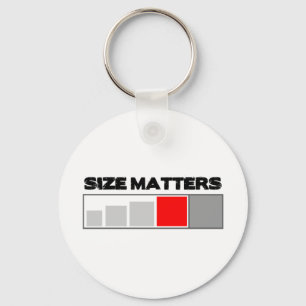 Size Matters - Geocaching Stuff Key Ring