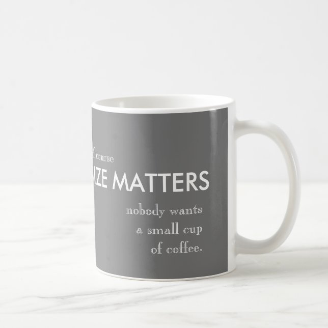 size matters mug (Right)