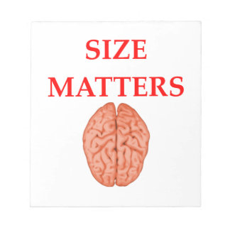 size matters notepad