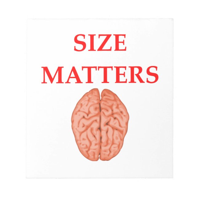 size matters notepad (Front)