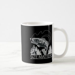 Size Problems Funny Trout Fishing Shirts For Fishe Coffee Mug