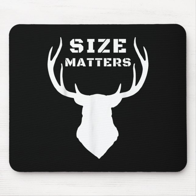 Size S Funny Deer Hunting  Mouse Pad (Front)